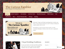 Tablet Screenshot of curiousrambler.com